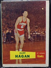 1957-58 Topps Cliff Hagan #37 Rookie picture
