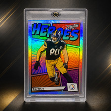 T.J. Watt Rare Heroes Refractor Investment Card SSP Steelers Mint 2022 Panini picture