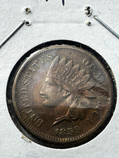 1859 Indian Head Small Cent Copper-Nickel BN Business Strike Philadelphia KM#90 picture