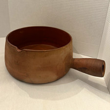 Vtg French Terracotta Poelon 8.5