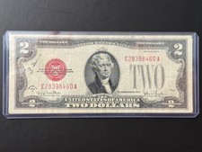 1928 G $2 Red Seal Note Fine to Very Fine First Small Size Series E 28398460 A picture