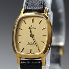 OMEGA De Ville Vintage 1982 Women's Watch Quartz Cal.1387 Gold 19mm Near MINT picture
