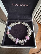 PANDORA STERLING SILVER 22 CHARM BRACELET picture