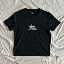 💣Stüssy AU International Slim T-Shirt Black Women’s Size 6/XS Brand New  picture