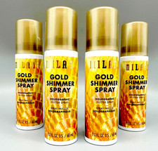 Milani Daze of Disco Shimmer Glitter Spray Gold Holographic 4PK x 2 oz picture