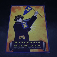 11/6/1926 Michigan Wolverines vs Wisconsin Football Official Program ZJ21705 picture