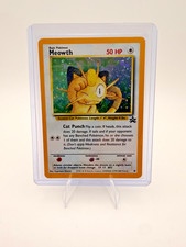 2000 Pokemon Meowth #10 Black Star Promo Holo WOTC Vintage NM picture