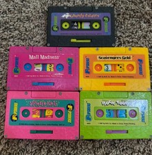 Vintage 1980s Pocket Games Cassette Tapes Flipsiders Milton Bradley Rare w/Pegs picture