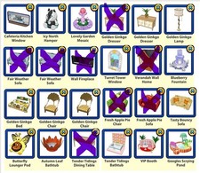 Webkinz Virtual  furniture + gray  please leave note in reply to seller picture