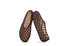 Women's Jelly Ballet Flats - Woven Slip On Lightweight Summer Shoes, Casual Wear picture