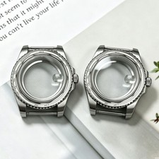 FEIYASHI 40mm Brushed Steel Oyster GMT Watch Case 10ATM For Seiko NH35 ETA 2824 picture