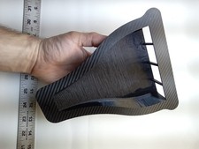 LARGE NACA Duct Centerline Air Scoop Inlet Flat Mount Undertray Hood Panel picture