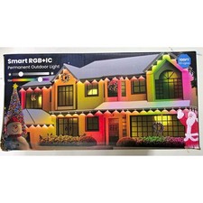Smart RGBIC Permanent Outdoor String Lights 100ft 60ct IP65 Alexa/Google picture