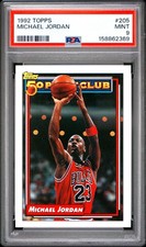 Beautiful 🔥 PSA 9 1992 Michael Jordan 205 Topps MINT picture