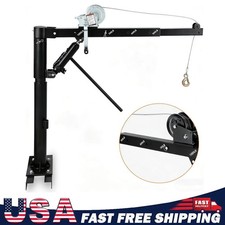 Pickup Truck Bed Jib Crane Hoist Truck-Mounted Lifting Crane 360° Swivel 1000 Lb picture