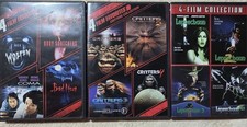 4 Film Favorites:  Wolfen/Body Snatchers/Comea/Leprechaun 1-4/Critters 1-4. VG. picture
