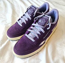 Reebok Club C Women's Size 10/ Men's US 8.5 Purple Suede Upper picture