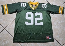 Vintage Nike Green Bay Packers Reggie White Football Jersey Size Medium 90s picture