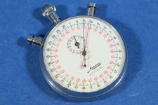 Vintage Minerva 1/10 Split Second 9 Jewels Stopwatch Swiss Made PNSA49 Inscribed picture