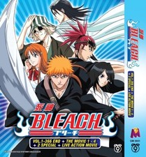 Bleach Complete (Vol.1-366 END & 4 Movies) Anime DVD [English Dub] [Free Gift] picture