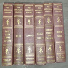 The Children's Classics, Set of 6 by Encyclopedia Americana, 1923 Antique HC picture
