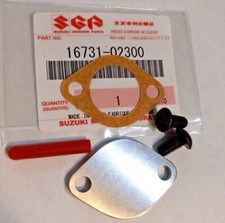 FITS- Suzuki LT80 / Kawasaki  KFX80 Oil Pump Block Off Kit  +  OEM GASKET picture