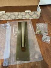 vtg Baldwin Brass, NOS Door Push x Pull w Plate, 12