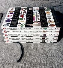 Vintage Family Learning Millennium Family Encyclopedia Set Of 5 Original Sleeve picture