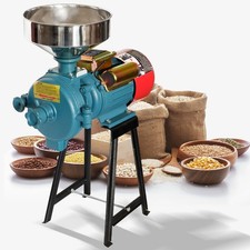 SLSY Electric 3000W Feed Mill Grinder,Wet Dry Grinding for Coffee&Soybeans Grain picture