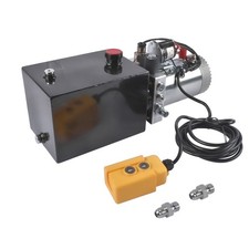 12V  6 Quart Hydraulic Pump Single-Acting Hydraulic Power Unit 3200 PSI 2850 RPM picture