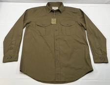 FILSON FEATHER CLOTH SHIRT MARSH OLIVE GREEN MEDIUM NEW NWT picture