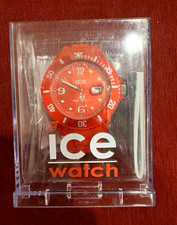 Ice-Watch Quartz 40mm Orange Silicone Watch 10 ATM Date Rotating Bezel picture
