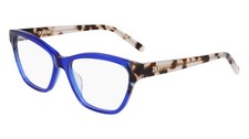 New DKNY DK-5057 425 Crystal Cobalt Blue & Bone Tortoise Eyeglasses 53/16/140 picture