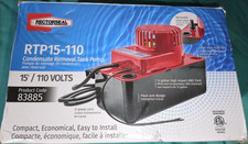 Rectorseal RTP15-110 Condensate Removal Tank Pump 115V 1.0A Float Arm ABS picture