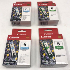 CANON 6 Genuine Ink Cartridges BCI-6G And BCI-6PC (2 Each) Original OEM - NEW picture
