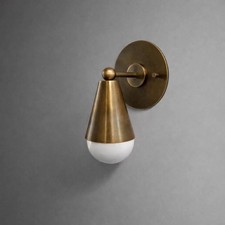 Handmade Brass Wall Sconce Modern Wall Lamp Minimalist Sconce Mid Century Lamp picture