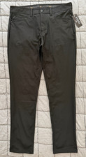 Rhone black commuter pro five pocket slim straight stretch pants 34 x 33 men NEW picture