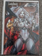 Lady Death Pin Ups #1 Naughty Conquest Edition 38/69 SIGNED RARE COA picture