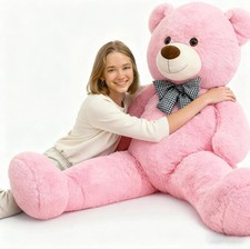 Big Pink Teddy Bear 47 Inch Giant Teddy Bear 4ft Tall, Stuffed Animal for Girls picture