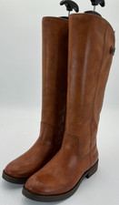 Frye and Co. Kellie Button Women's Size 6 Cognac Knee High Riding Boots NIB picture