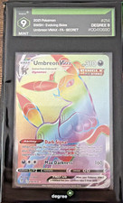 2021 Pokemon SWSH FA/Umbreon Vmax Evolving Skies Full Art SECRET DEGREE 9 picture