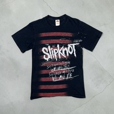 Vintage 90s Slipknot Say It Again Band T-Shirt Black USA Made Men's Size S picture