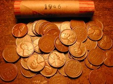 1946-P LINCOLN WHEAT CENT PENNY ROLL, nice condition   picture