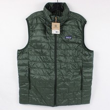 Patagonia Nano Puff Insulated Quilted Vest In Old Growth Green - Men's Size L picture