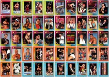 1996 Lot of 50 Wrestling Cards Collection WWF Magazine Cards HHH Hart Giant poor picture