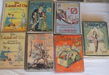(7) Vtg OZ books L. Frank Baum Land of Lost king Kabumpo Ozma Tik-Tok Scalawagon picture