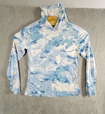 Simms Fishing Veil Camo Womens Medium Hoodie Solar Flex UPF 50 Outdoors Gorpcore picture