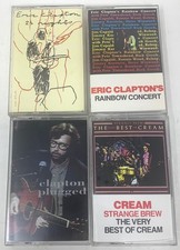 Eric Clapton NM Cassette Tapes Lot Of 4 Unplugged/24Nights/Rainbow Concert/Cream picture