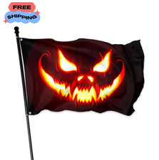 3×5 Ft Large Double Sided Halloween Flags for Outside Halloween Flag Durable picture