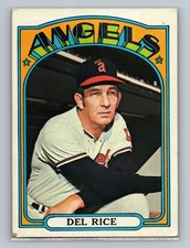 1972 Topps #718 Del Rice California Angels Manager High Number Vintage VG picture